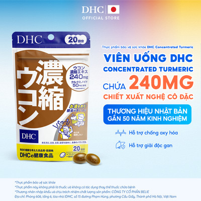 Viên uống DHC Concentrated Turmeric (20ngày) - Thực phẩm bảo vệ sức khỏe DHC Concentrated Turmeric