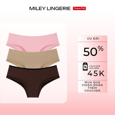 Bộ 3 Quần Lót Nữ Cotton Tự Nhiên BeingMe Miley Lingerie - FCS1126-1116-0206