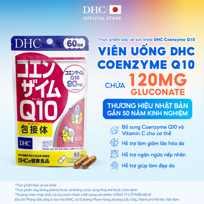 Viên uống DHC Coenzyme Q10 (60 ngày) - Thực phẩm bảo vệ sức khỏe DHC Coenzyme Q10 γ-Cyclodextrin complex