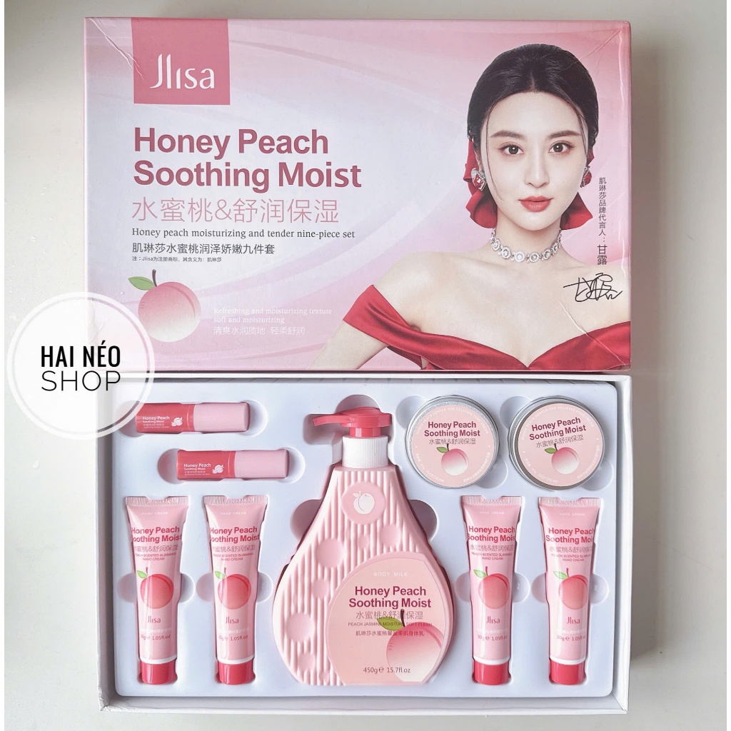 [DATE 11/2026-02/2027] Set trắng da, mờ thâm body, tay, chân tặng kèm son dưỡng JLISA Honey Peach So