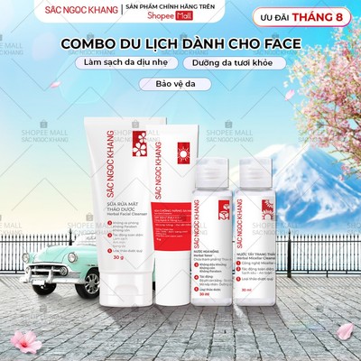 Combo Du Lịch Dành Cho Face - Hỗ Trợ Chống Nắng, Làm Sạch Sâu, Cân Bằng Da