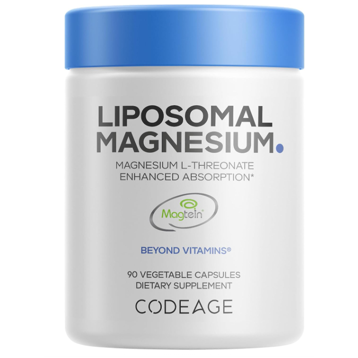 Codeage Liposomal Magnesium L-Threonate Magtein 90 Viên – Magie L-Threonate Hỗ Trợ Não Bộ & Thư Giãn