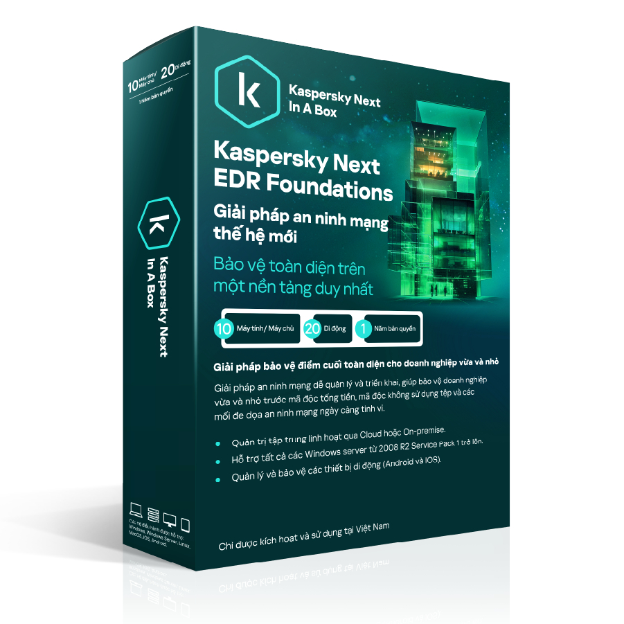 Kaspersky Next In A Box (Next EDR Foundations) 1 năm