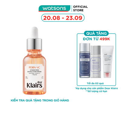 Tinh Chất Dear Klairs Vitamin PDRN Bouncy Pore Serum 35ml