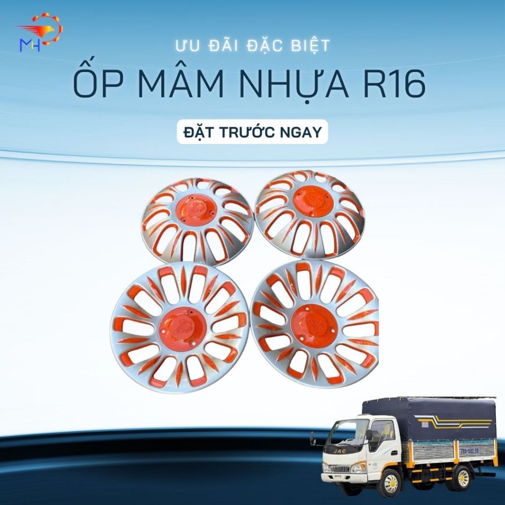 Chụp mâm nhựa - Ốp mâm nhựa xe tải sơn nhiều màu r16