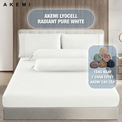 Bộ Ga Gối 5 món AKEMI Lyocell Colour Radiant 900TC - Mềm Mại, Mát Lạnh & Sang Trọng