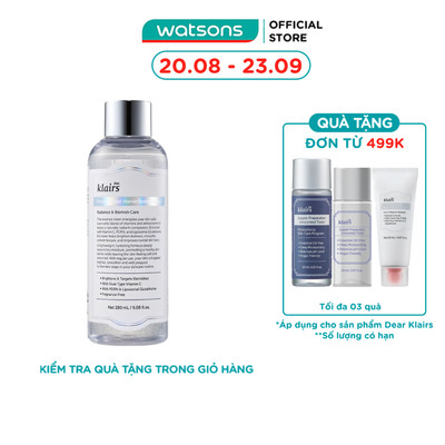 Nước Hoa Hồng Dear, Klairs Freshly Juiced Vitamin Essence Toner 180ml