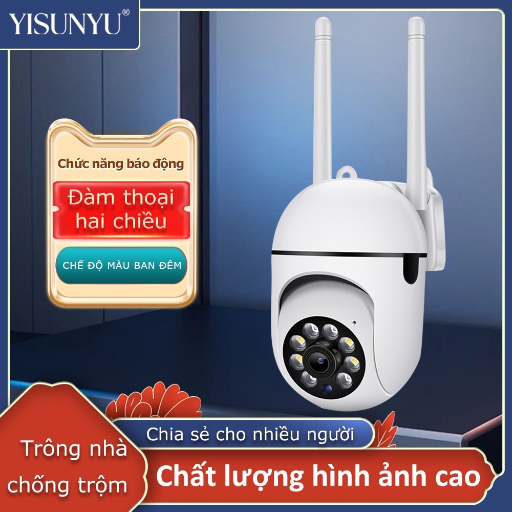 Camera Wifi liên lạc nội bộ 360 độ 1080P Giám Sát An Ninh Ban Đêm Có Màu Âm…