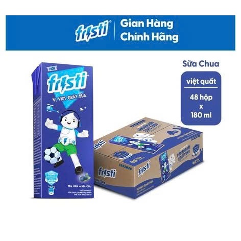 [DATE 2027] Lốc 4 Hộp Thức Uống Từ Sữa Chua Lên Men Tự Nhiên Fristi Vị Fristi 180ml (48x180ml)