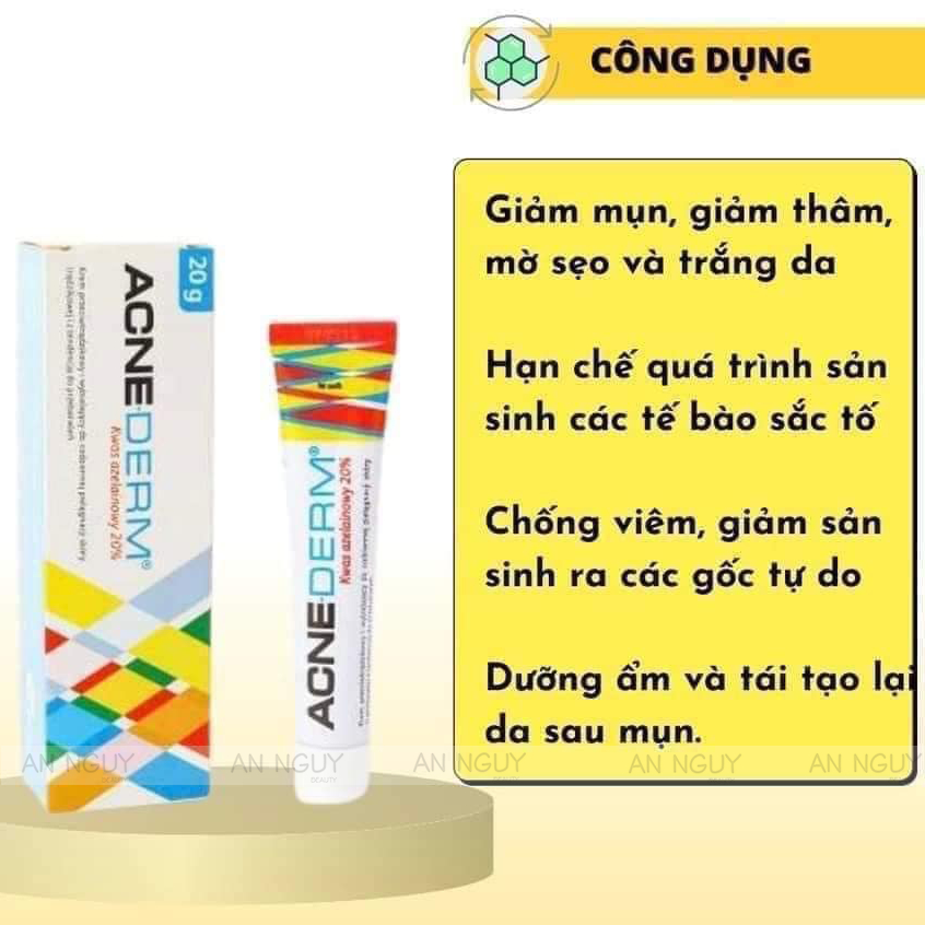 Kem giảm mụn  ACNE DERM  làm trắng sáng da, giảm mụn 20g