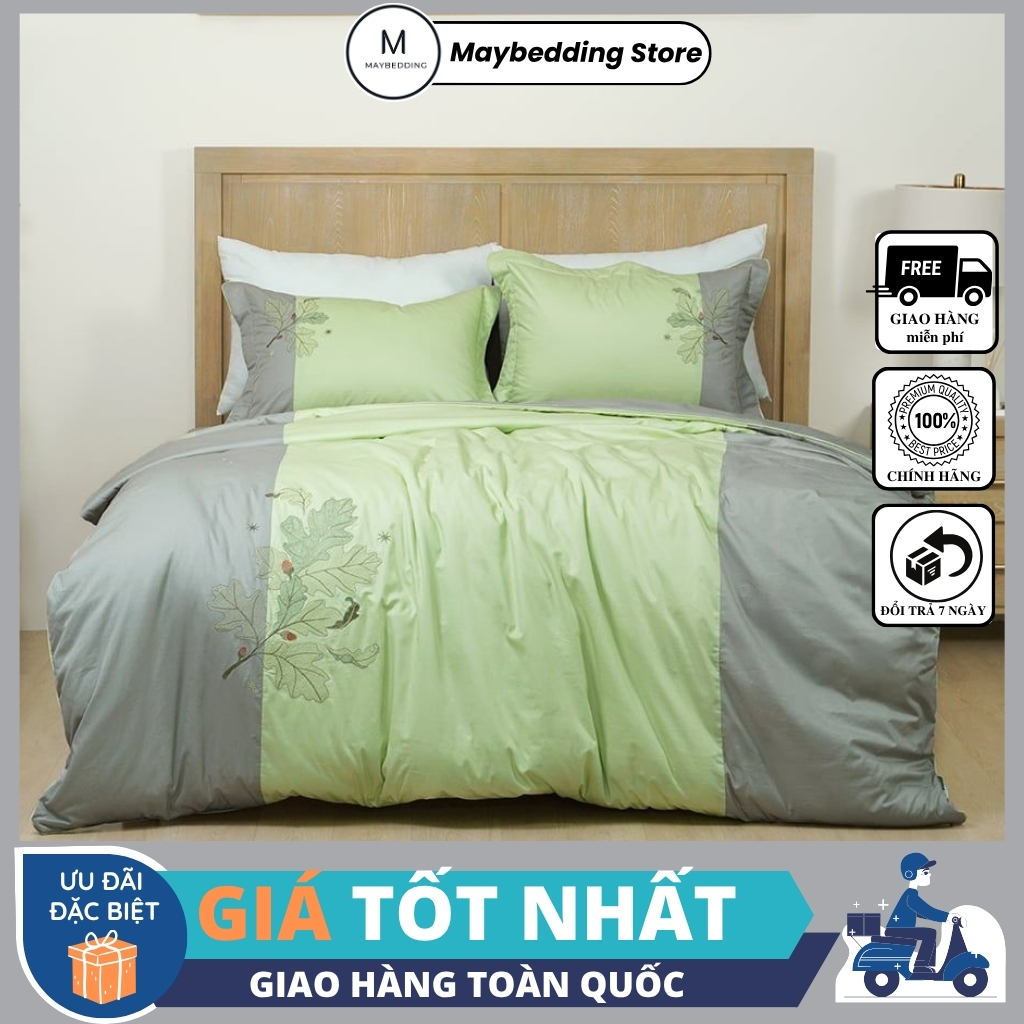 Bộ Ga Cotton Solid EDENA Mẫu 389 - Hàng Chính Hãng