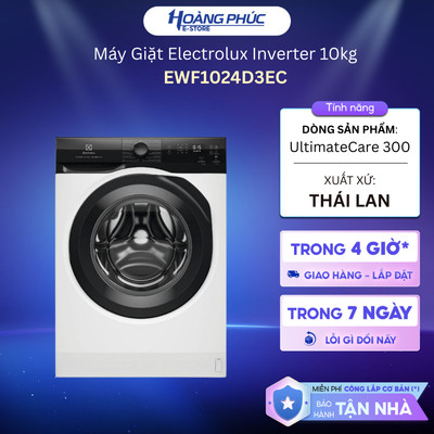 Máy Giặt Electrolux Inverter 10 Kg EWF1025DQWB / EWF1024D3EC {Toàn Quốc}
