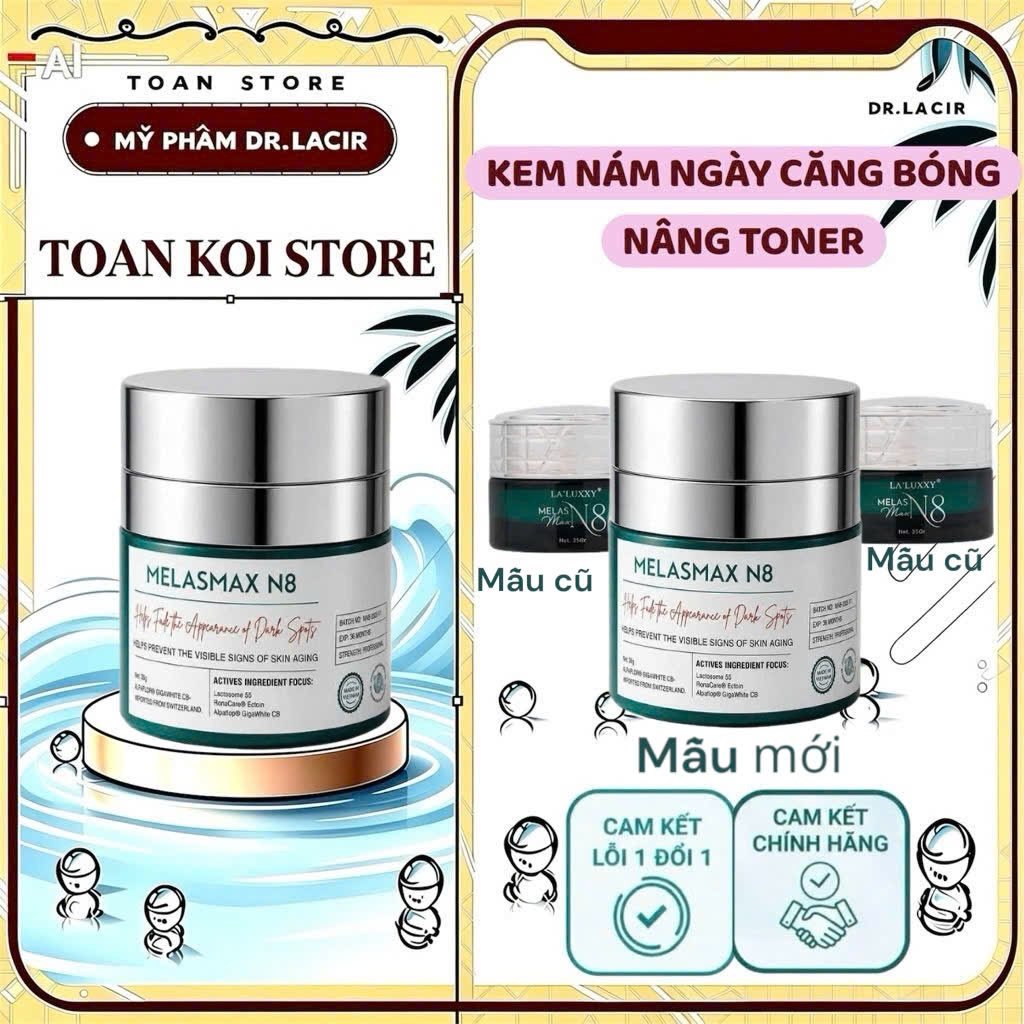 Kem Nám căng bóng sáng da Melasmax N8 (Kem nám ngày)