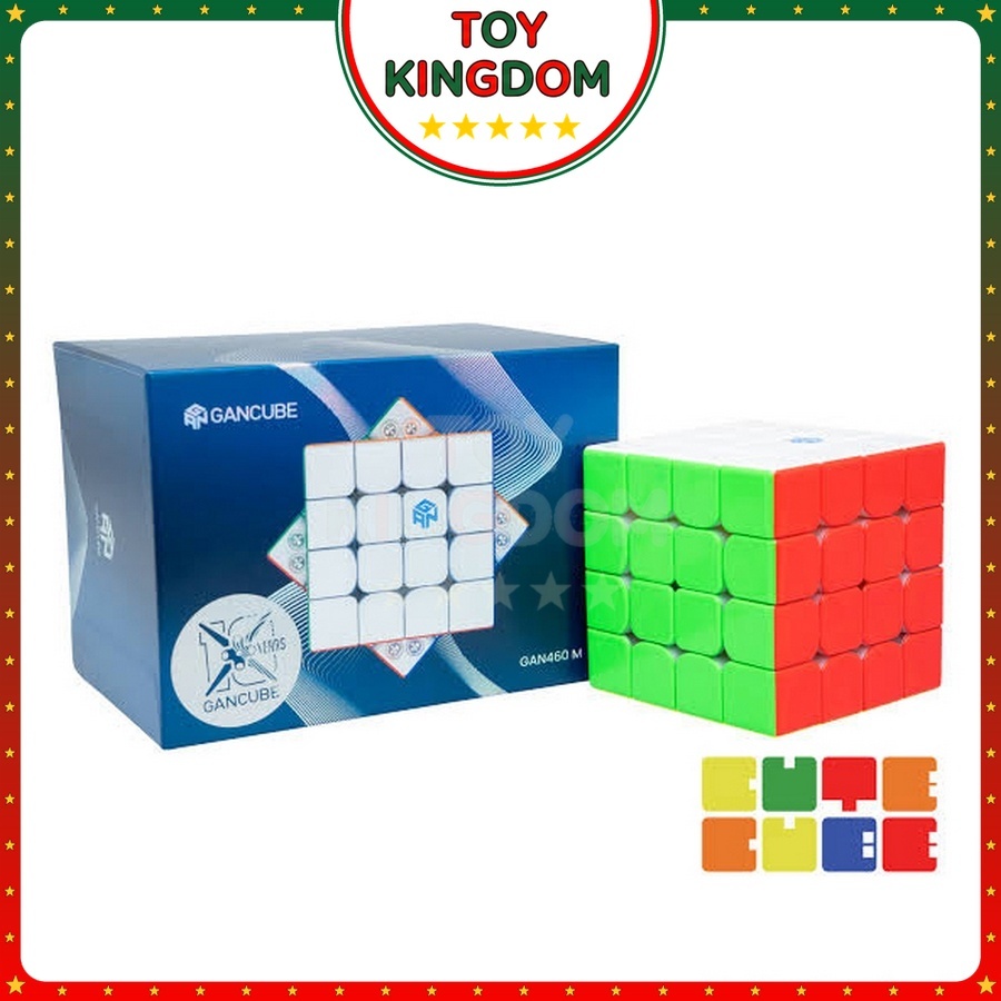 [Gan] 460M V2 UV Coated Rubik 4x4 Nam Châm Đồ Chơi Rubik 4 Tầng Trí Tuệ Phát Triển Tư Duy Trẻ Em