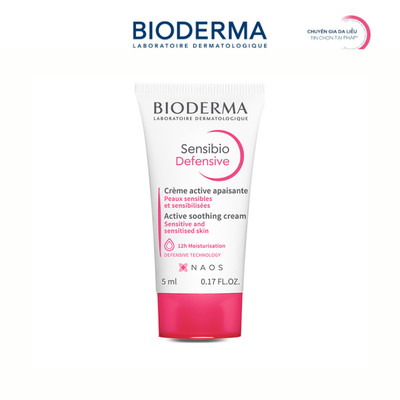 [QUÀ TẶNG KHÔNG BÁN] Kem dưỡng ẩm và làm dịu da, dành cho da nhạy cảm Bioderma Sensibio Defensive - 5ml