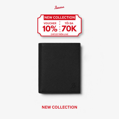 Ví Da Dáng Đứng Nam Nữ BAMA Classic Wallet Bóp Da Cao Cấp Unisex Bền Đẹp Nhiều Ngăn Dùng Hằng Ngày