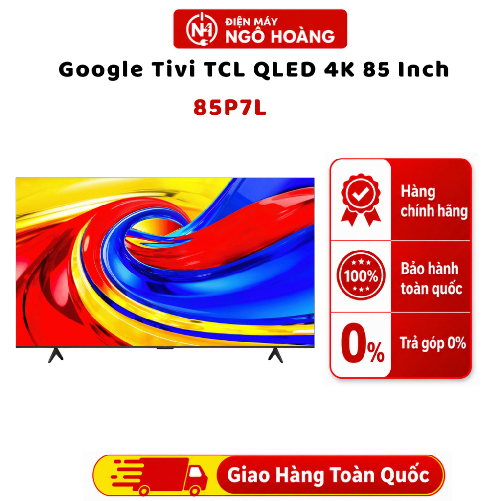 85P7L Google Tivi TCL QLED 4K 85 Inch Google TV Dolby Vision Gaming