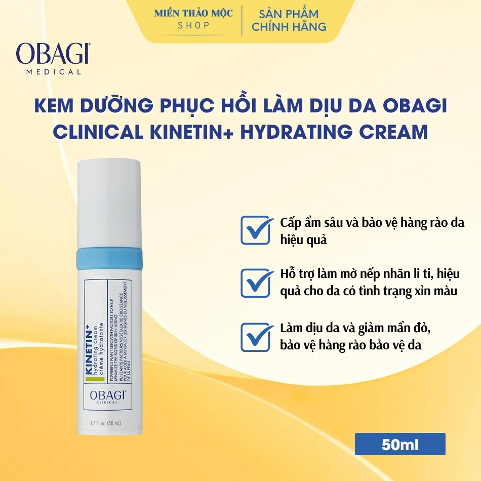 Kem dưỡng phục hồi làm dịu da Obagi Clinical Kinetin+ Hydrating Cream