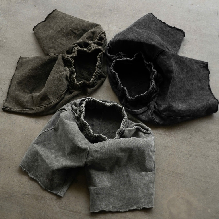 Quần Shorts Wash Nỉ Chân Cua - 100% Cotton / Quần đùi trên gối Theta Gallery