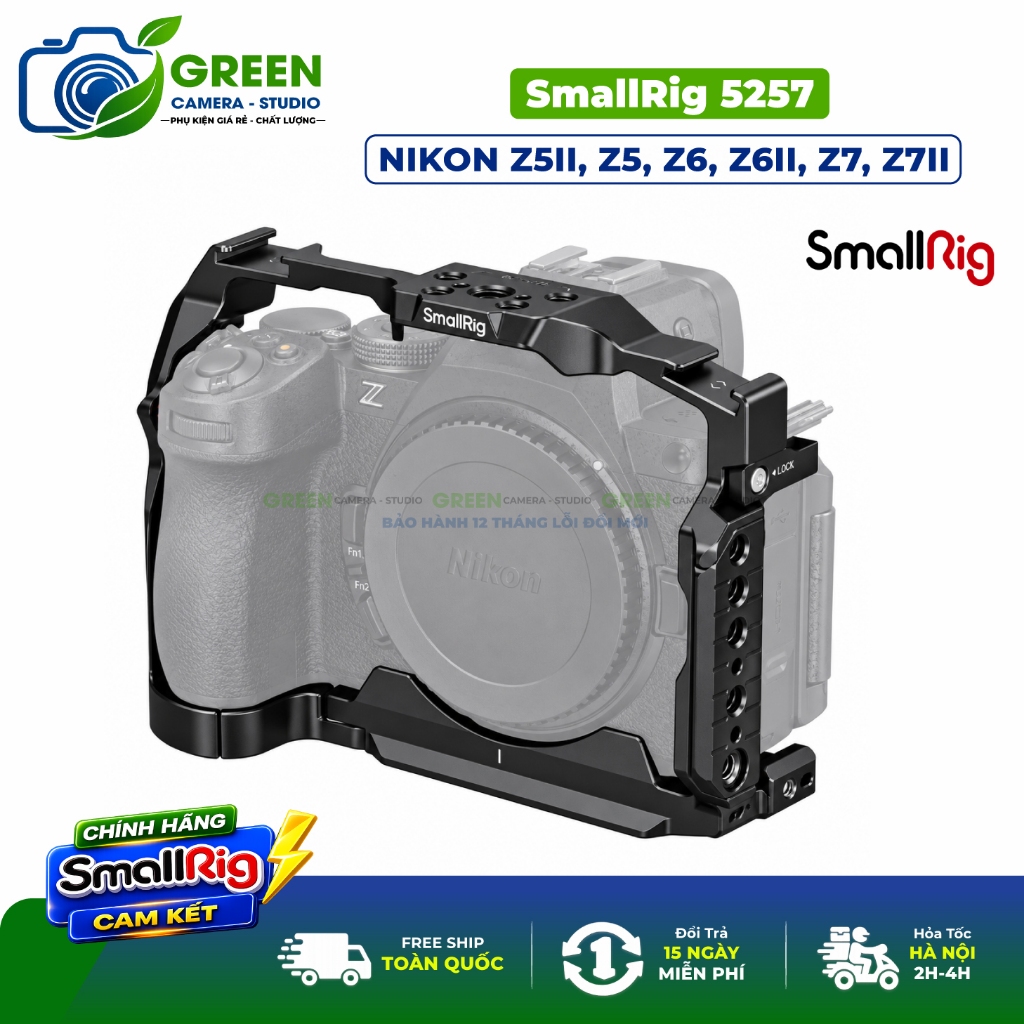 Khung Bảo Vệ SmallRig 5257 Cho Nikon Z5II / Z5 / Z6 / Z6II / Z7 / Z7II, Cage Máy Ảnh