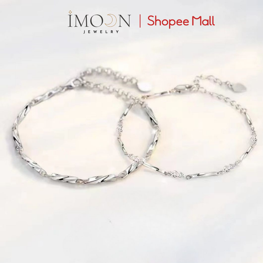 Lắc tay đôi hợp kim cao cấp không gỉ Eternal Twist Imoon Jewelry - 017