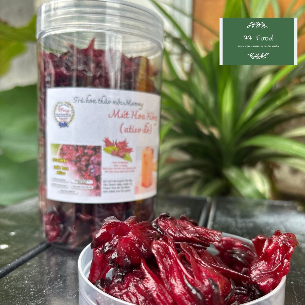 Mứt hoa atiso đỏ, mứt hoa hồng, mứt hibicus 77FOOD
