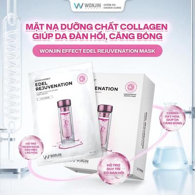 (QT) HỘP 10 Mặt Nạ Chống Lão Hoá Da WonJin Effect Edel Rejuvenation Concentrated Essence Mask 30g