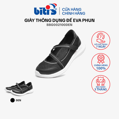Giày thông dụng đế Eva phun Bé gái Biti's BBG002100DEN - màu đen - size28 đến 34