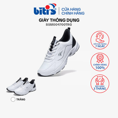Giày thông dụng Nam Biti's BSM004700TRG (Trắng)