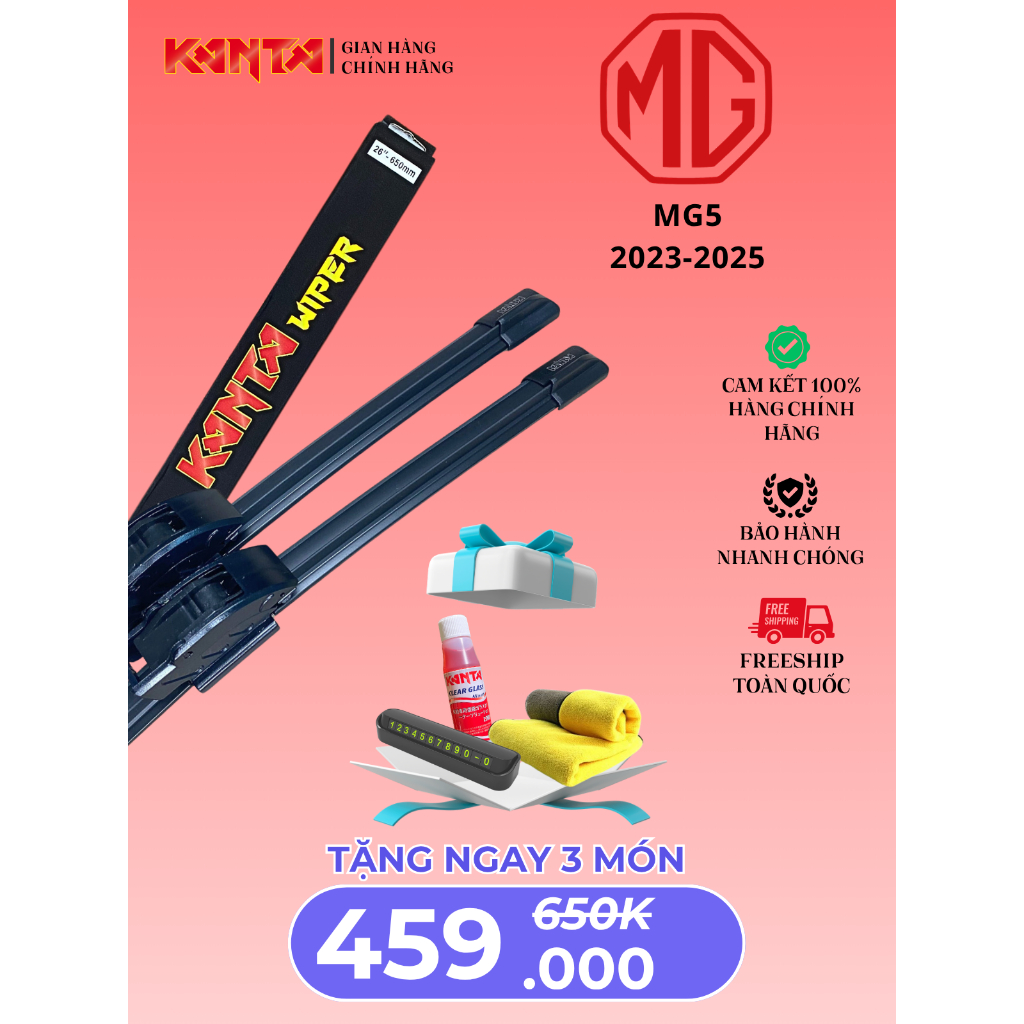 Gạt mưa Kanta LUXURY cho xe MG MG5 siêu sạch siêu êm siêu bền(bảo hành 6 tháng)