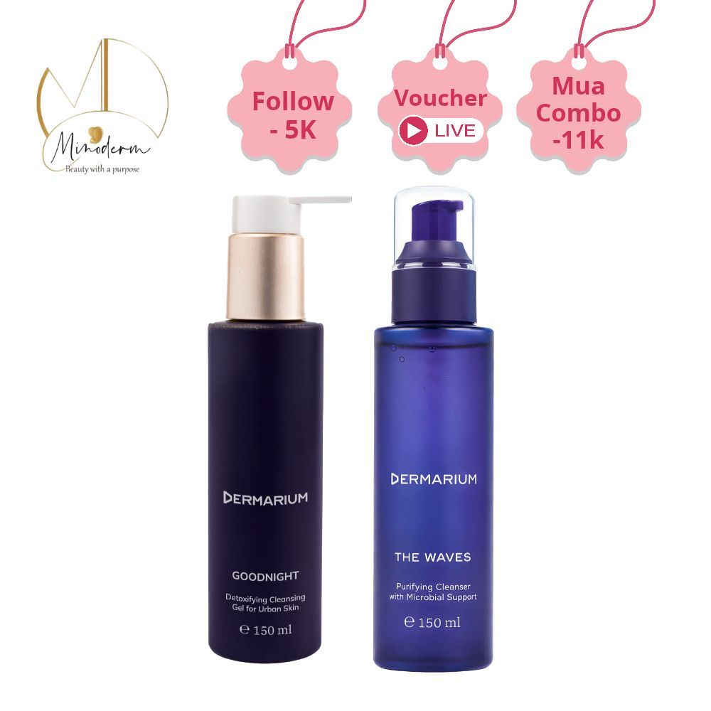 Ảnh 2 của Sữa rửa mặt Dermarium Good Night Cleanser, The Waves làm sạch cho da dầu mụn dịu nhẹ