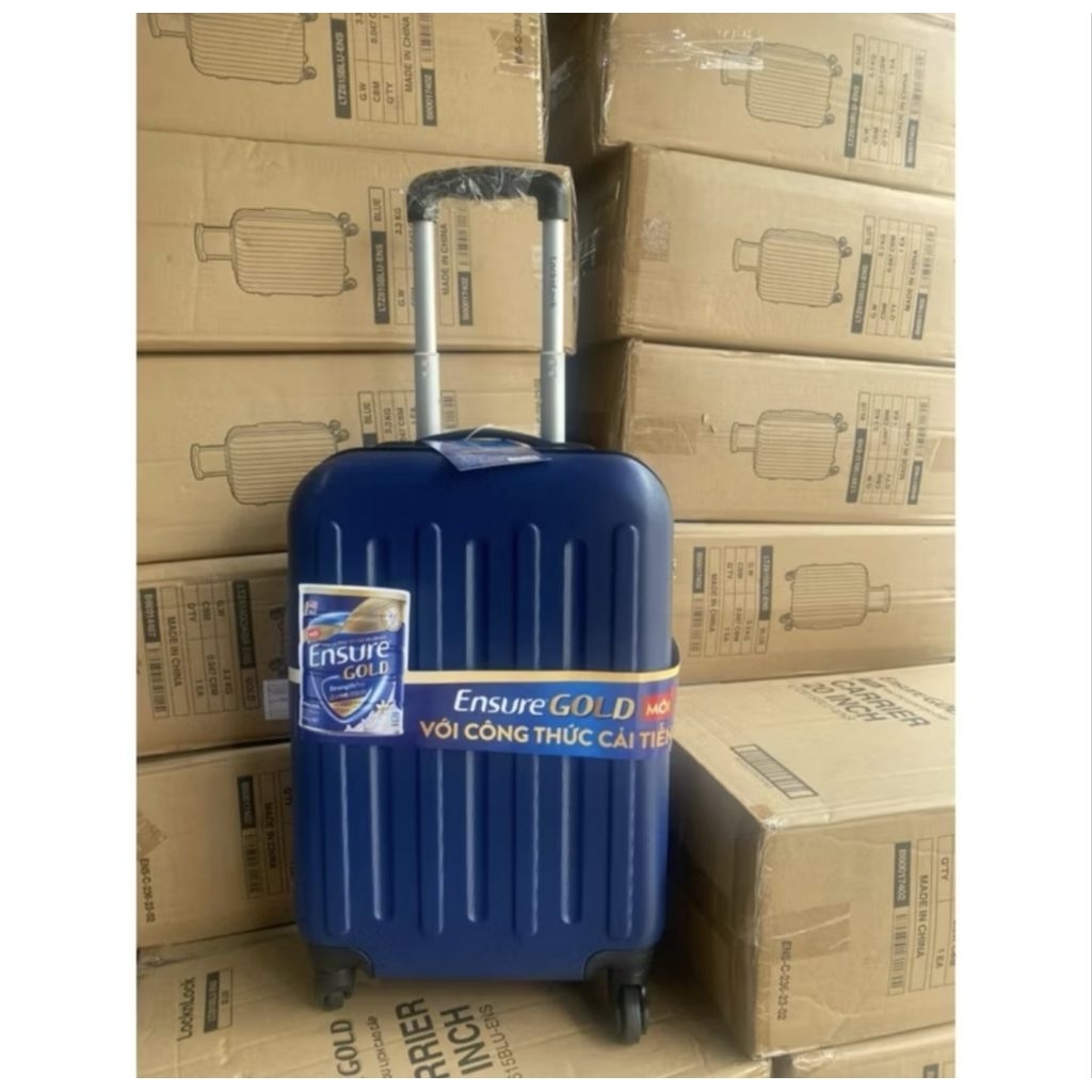 🧳 Vali kéo Ensure Gold màu xanh sang trọng khoá số