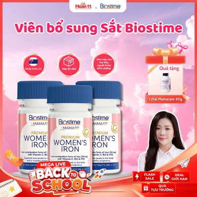 Viên Uống Bổ Sung Sắt Và Vitamin Cho Mẹ Bầu Biostime