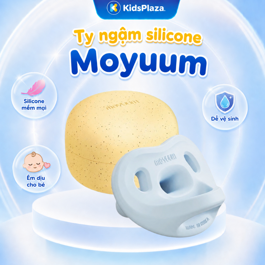 Ty ngậm silicone Moyuum chính hãng kèm hộp (mẫu mới) - KidsPlaza