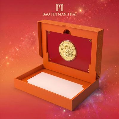 Đồng vàng 24K Ước Nguyện Tuổi Mới 0.1 chỉ tặng kèm bao bì Thông điệp vũ trụ - 1 vì tinh tú ra đời - Bảo Tín Mạnh Hải