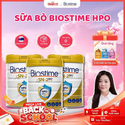[COMBO 2 LON] Sữa Bò Biostime HPO 800g