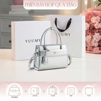 Bộ hộp quà YUUMY (Túi xách nữ YUUMY YTX101 + Hộp quà YHQ3T + Túi giấy YTG3T + Túi rút BVR3838 + Thiệp cảm ơn YBT1)