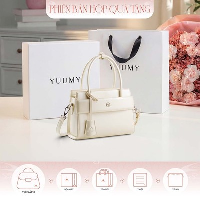 Bộ hộp quà YUUMY (Túi xách nữ YUUMY YTX101 + Hộp quà YHQ3T + Túi giấy YTG3T + Túi rút BVR3838 + Thiệp cảm ơn YBT1)