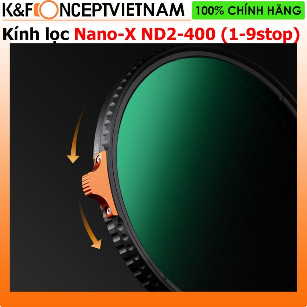Kính lọc Filter K&F Concept Nano-X ND2-400 (Giảm 1-9 stop)