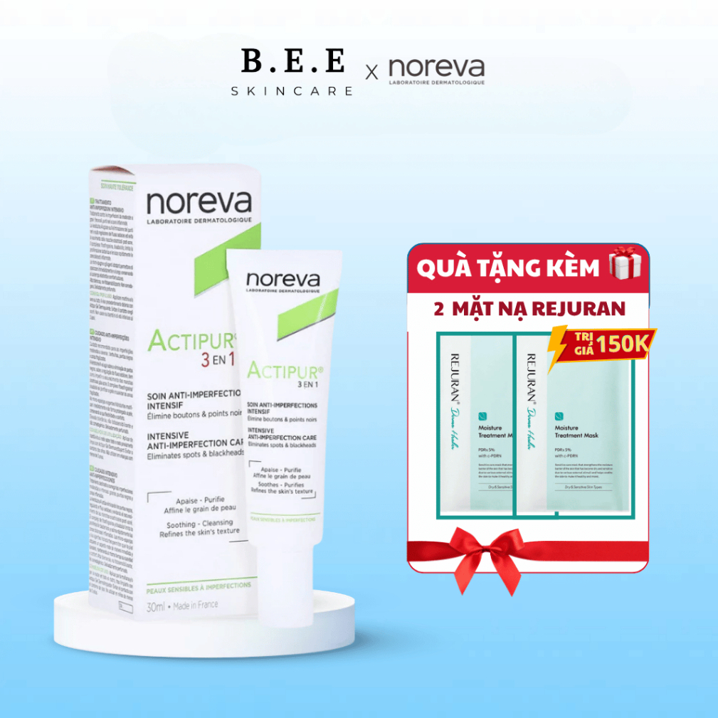 [HÀNG CÔNG TY] Kem Dưỡng Noreva Actipur 3 En 1 Care Giảm Dầu, Giảm Mụn,Mờ Thâm Bee Skincare