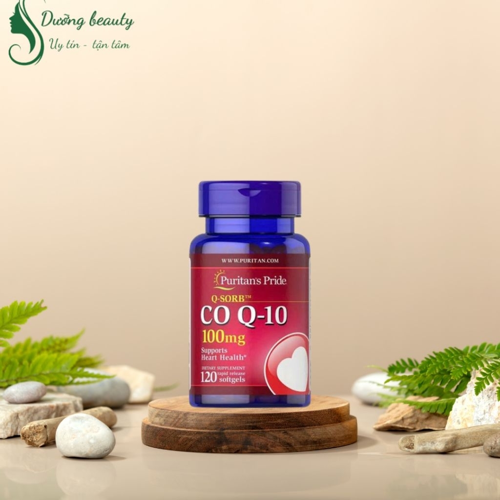 Viên Uống Co Q10 100mg Puritan’s Pride Hỗ Trợ Sức Khỏe Tim Mạch 60 viên