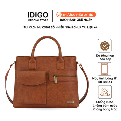 Túi xách công sở nam nữ nhiều ngăn đựng tài liệu A4 IDIGO UB2 - 5070, túi đựng máy tính bảng 11 inch