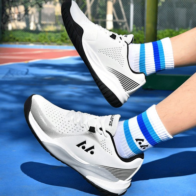 Giầy Cầu Lông LEFUS L041 - Giày Pickleball LEFUS L041 Chính Hãng Cho Nam, Nữ Màu Trắng Xám Giá Rẻ - LIDAK SPORT