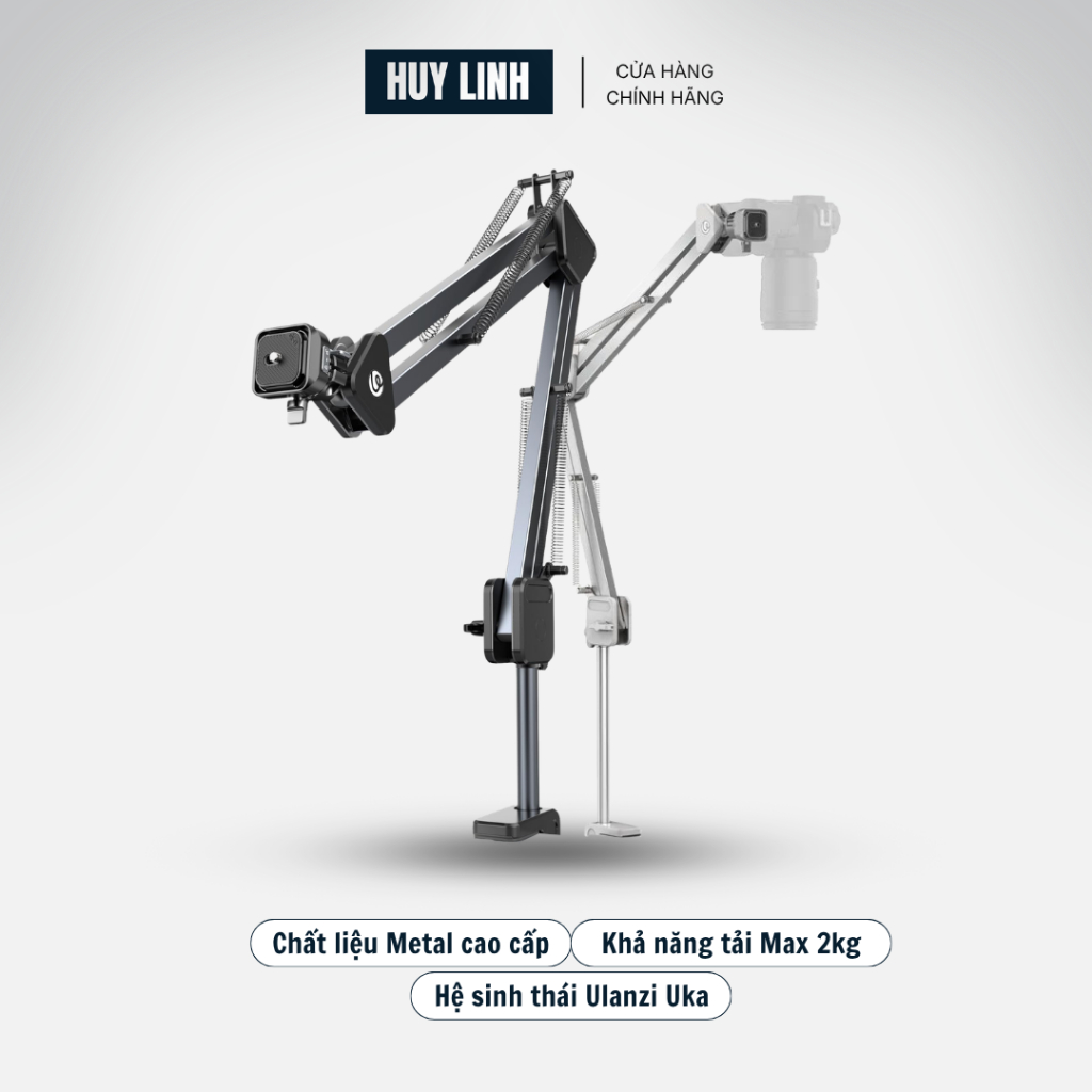 Ulanzi TH04 cánh Tay Arm Topshot tích hợp tháo lắp nhanh Uka F38 Khả năng chịu tải 2kg gắn đèn / máy