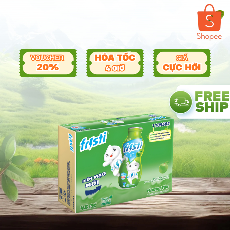 Sữa Chua Uống Fristi Hương Táo 80ml | Thùng 48 Chai