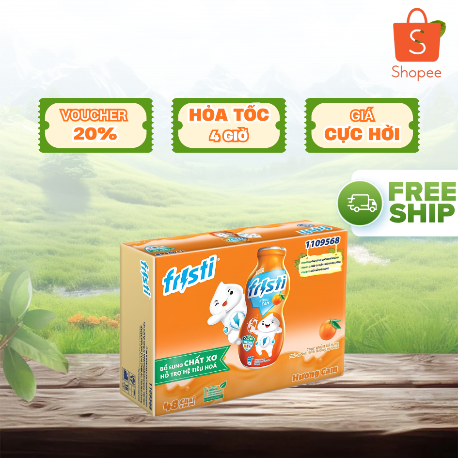 Sữa Chua Uống Fristi Hương Cam 80ml | Thùng 48 Chai