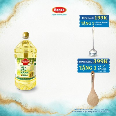 {Đơn 199k tặng vá inox} Dầu Đậu Nành cao cấp Golden 2L