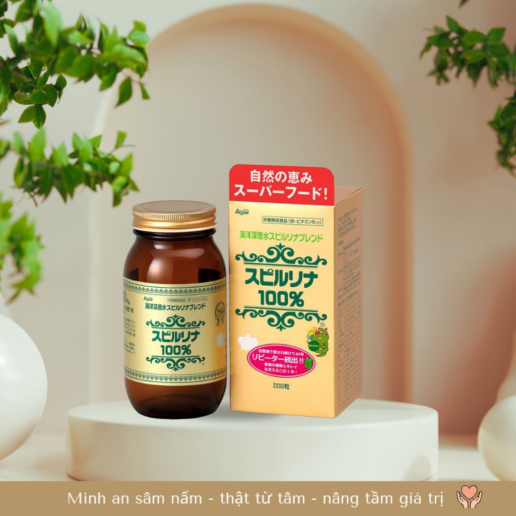 JAPAN ALGAE – Tảo xoắn SPIRULINA 2200 viên của Nhật Bản

