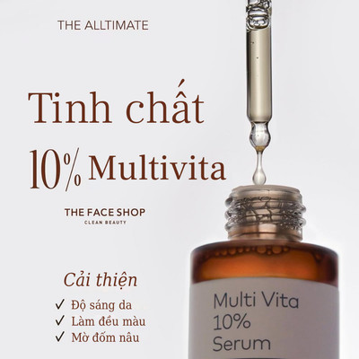 [SVIP] Tinh Chất Dưỡng Sáng, Mờ Thâm Thefaceshop Alltimate Multi Vita 10% Serum 30ml