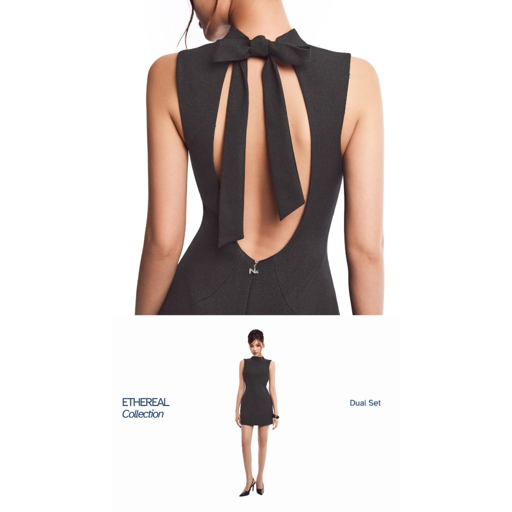 ĐẦM NGẮN KHOÉT LƯNG - ASTRIS DRESS - NN QUIET STYLE